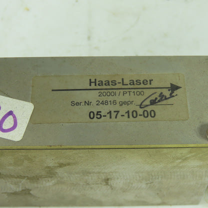 Haas-Laser 05-17-10-00 Laser Flow Sensor 2000I/PT100