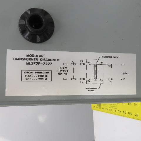Daykin ML2F2F-Z227 Modular Transformer Disconnect 25A Max