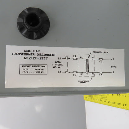 Daykin ML2F2F-Z227 Modular Transformer Disconnect 25A Max