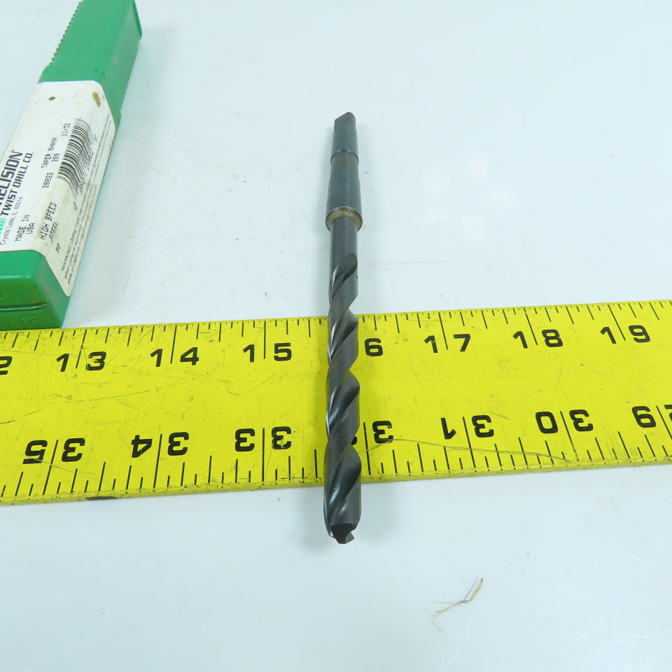 Precision Twist 20022 11/32" 2-Flute HSS Drill Bit 118° Tip Morse Taper MT1 USA