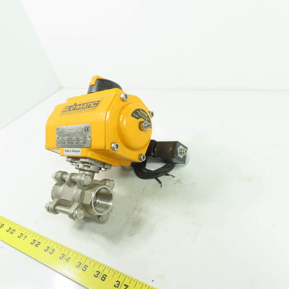 El-o-matic ES0025.U1A04A.S11KSO 116PSI Pneumatic Valve Actuator W/3/4"Ball Valve