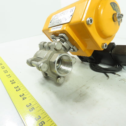 El-o-matic ES0025.U1A04A.S11KSO 116PSI Pneumatic Valve Actuator W/3/4"Ball Valve