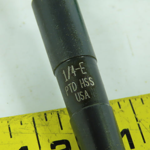 Precision Twist 020016 1/4"-E 2-Flute PTD HSS Drill Bit 118° Tip Morse Taper MT1