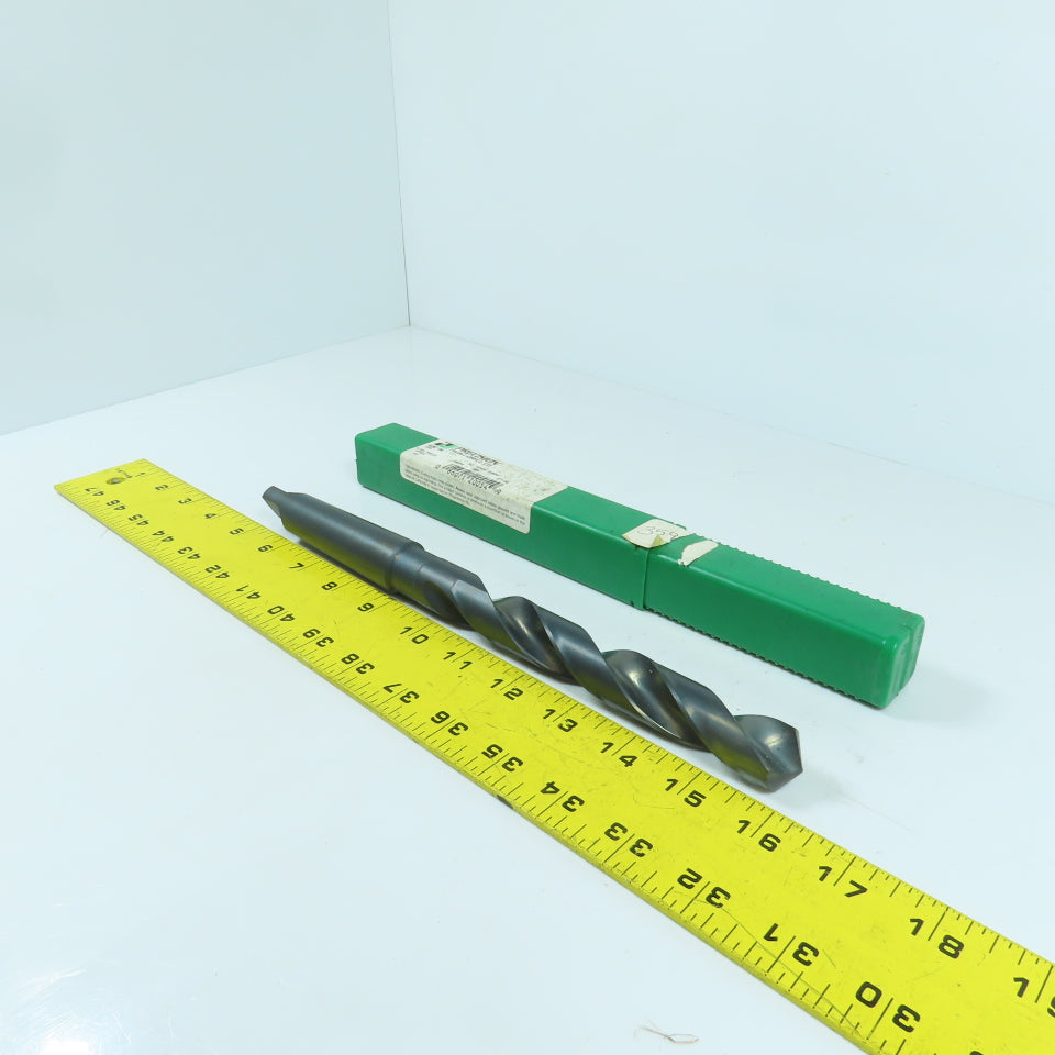 Precision Twist 20054 27/32" 2-Flute HSS Drill Bit 118° Tip Morse Taper MT3 11"L