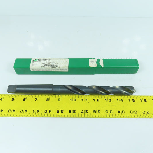 Precision Twist 20054 27/32" 2-Flute HSS Drill Bit 118° Tip Morse Taper MT3 11"L