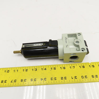 MF22D-04AM 1/2" NPT Inline Compressed Air Filter Manual Drain Filter Indicator