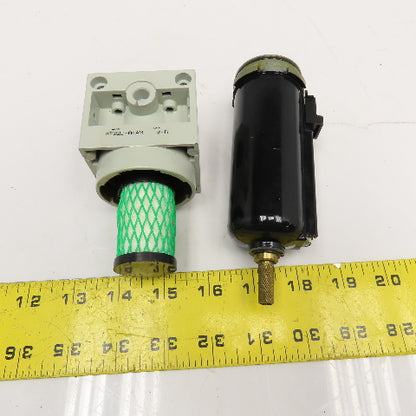MF22D-04AM 1/2" NPT Inline Compressed Air Filter Manual Drain Filter Indicator