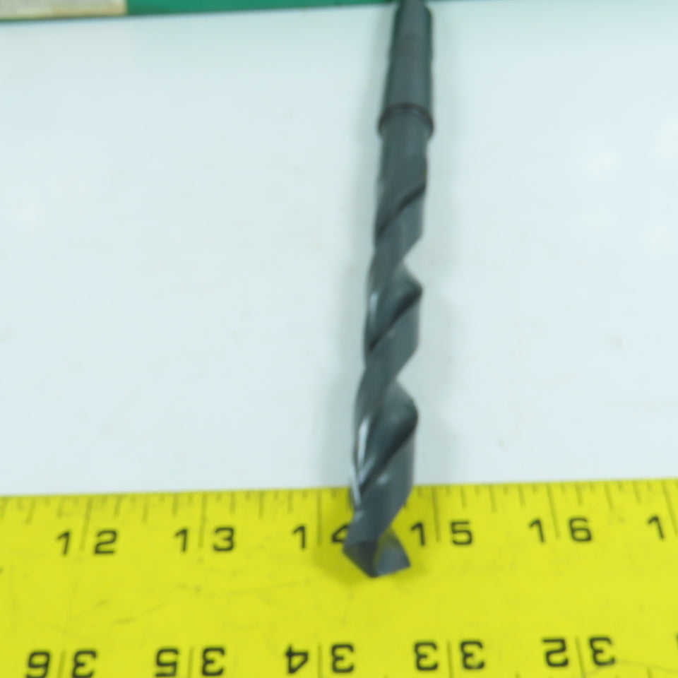 Precision Twist 020038 19/32" 2-Flute HSS Drill Bit 118° Tip Morse Taper MT2 9"L