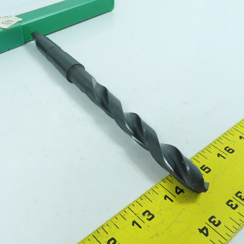 Precision Twist 020038 19/32" 2-Flute HSS Drill Bit 118° Tip Morse Taper MT2 9"L