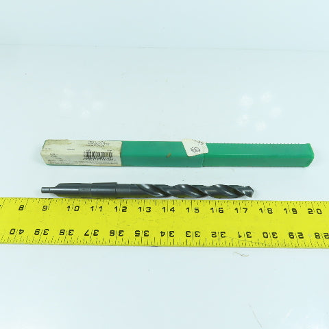 Precision Twist 020038 19/32" 2-Flute HSS Drill Bit 118° Tip Morse Taper MT2 9"L