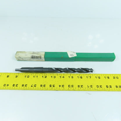Precision Twist 020038 19/32" 2-Flute HSS Drill Bit 118° Tip Morse Taper MT2 9"L