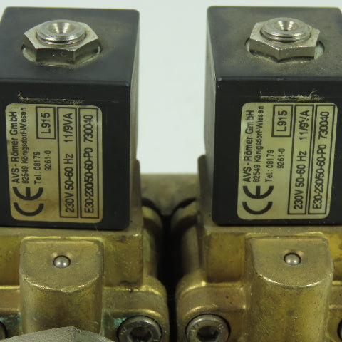 AVS Romer GmbH AVS D-82549 230V Solenoid Valve 11/9VA