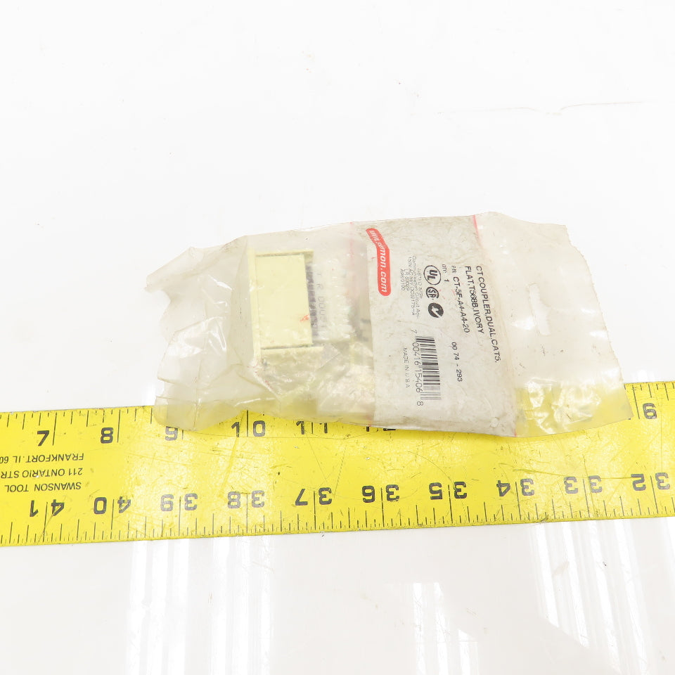 Siemon Company CT-5F-A4-20 CT Coupler Dual CAT5 Ivory