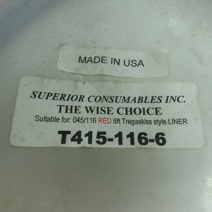 T415-116-6 Welding Liner 045/116 6FT Tregakiss Style