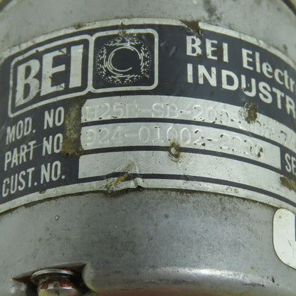 BEI H25E-SB-200 Rotary Encoder Spline Shaft