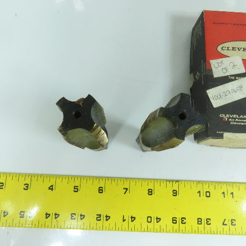 Cleveland M 27 x 3 HS Plug Tap 4 Straight Flute 17mm Shank 5-1/8" OAL Lot Of 2