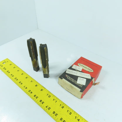 Cleveland M 27 x 3 HS Plug Tap 4 Straight Flute 17mm Shank 5-1/8" OAL Lot Of 2