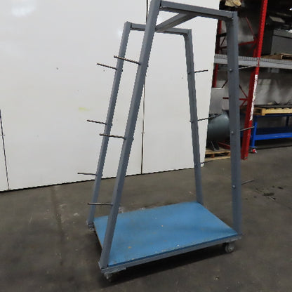 3 Tier Cantilever Light Duty Rolling Wire Spool Storage Rack 48" x 24''x 74"