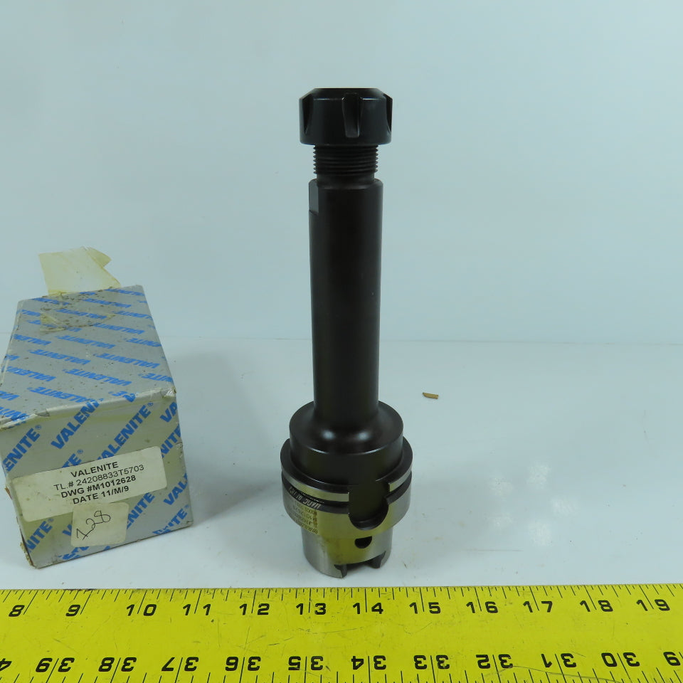 Valenite 24208833T5703 M1012628 Collet Chuck Tool Holder Size 63 HSK-A Shank