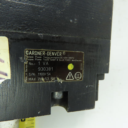 Gardner Denver 1B030A 927341 1 VA 930381 3/8" Electric Nutrunner 1BA 927255