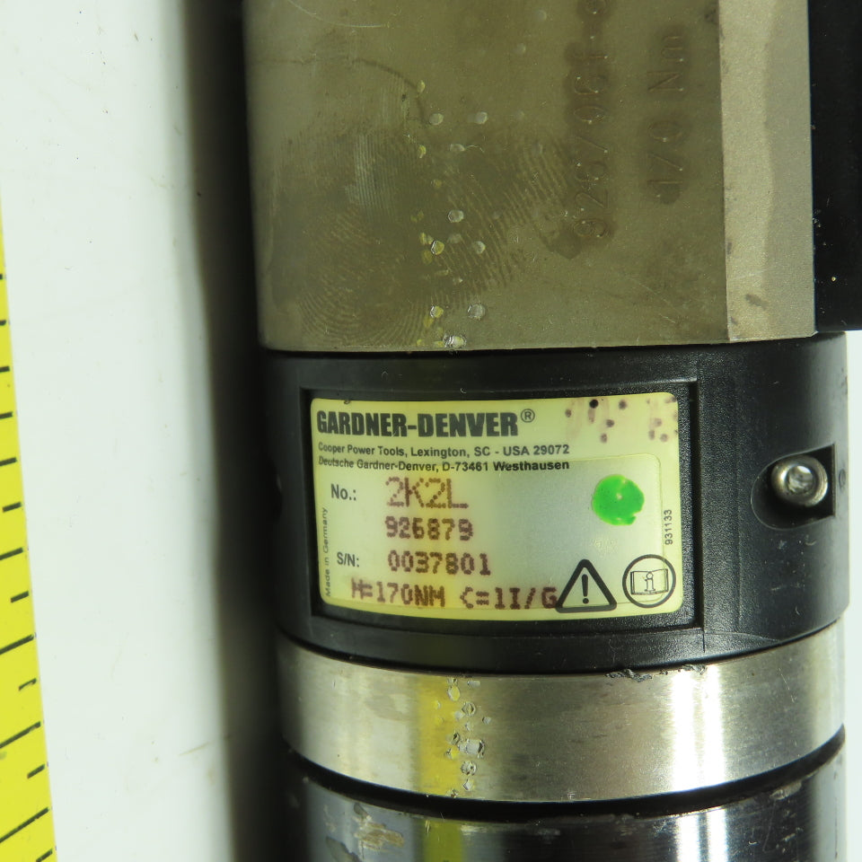 Gardner Denver 2B150A 927862 2K2L 926879 Electric Nutrunner Splined 2BA 927256