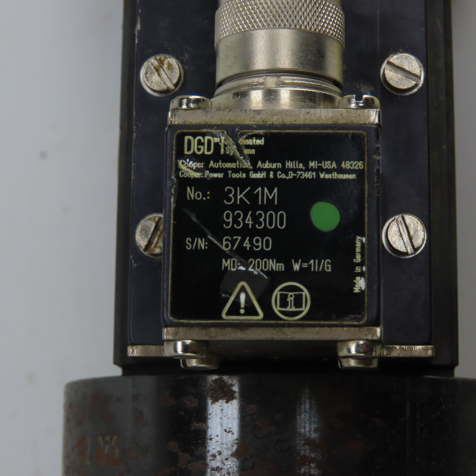 DGD 3B180A 927809 3K1M 934300 Electric Nutrunner W/5/8" Adapter 3VA 930935