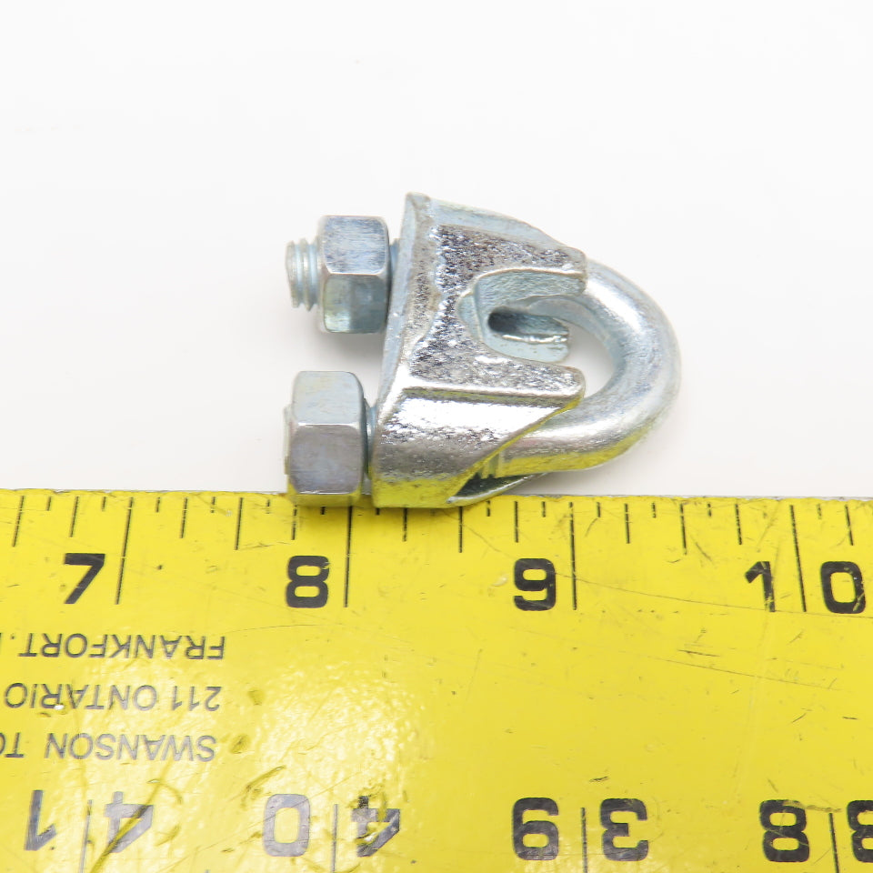 3/8" Galvanized Steel U-Bolt Wire Rope Cable Clamp Lot Of 10