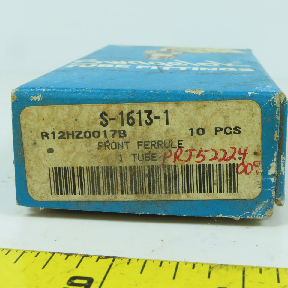 Swagelok S-1613-1 Carbon Steel Front Ferrule For 1" Swagelok Tube Fitting Lot/10