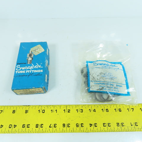 Swagelok S-1613-1 Carbon Steel Front Ferrule For 1" Swagelok Tube Fitting Lot/10