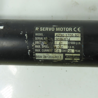 Atlas Copco QRT 62 200 4230 1600 90 5/8" Electric Nutrunner 7000RPM 41V/1000rpm