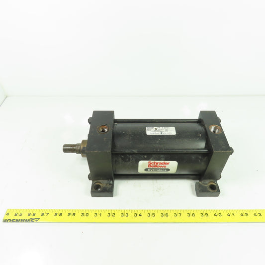 Schrader Bellows PAE110521 6.000 4" Bore Double Acting Pneum. Cylinder 6" Stroke