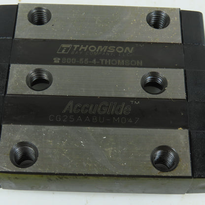 Thompson CG25AABU AccuGlide Size 25-A Linear Ball Bearing Carriage 81mm L x 70mm