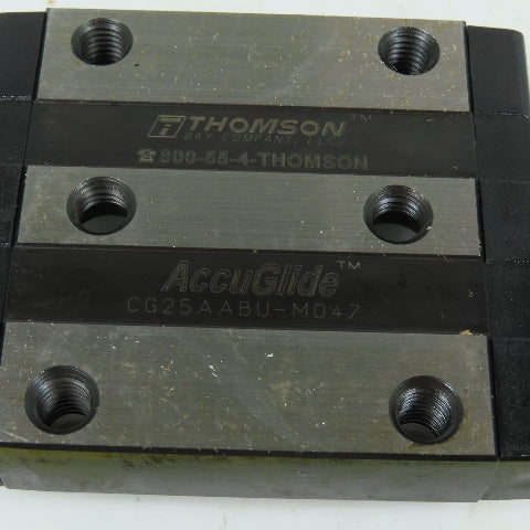 Thompson CG25AABU AccuGlide Size 25-A Linear Ball Bearing Carriage 81mm L x 70mm
