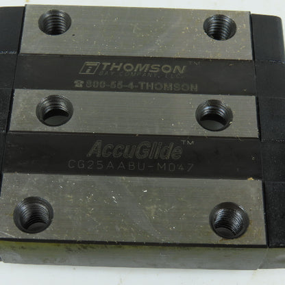 Thompson CG25AABU AccuGlide Size 25-A Linear Ball Bearing Carriage 81mm L x 70mm