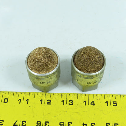 Fluid Power MF-38 Pneumatic Air Exhaust Muffler Silencer 3/8" NPT Lot Of 2
