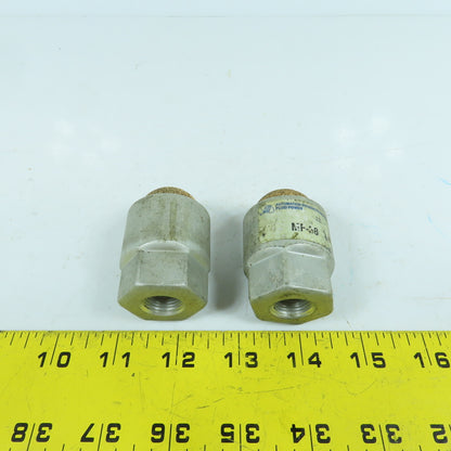 Fluid Power MF-38 Pneumatic Air Exhaust Muffler Silencer 3/8" NPT Lot Of 2