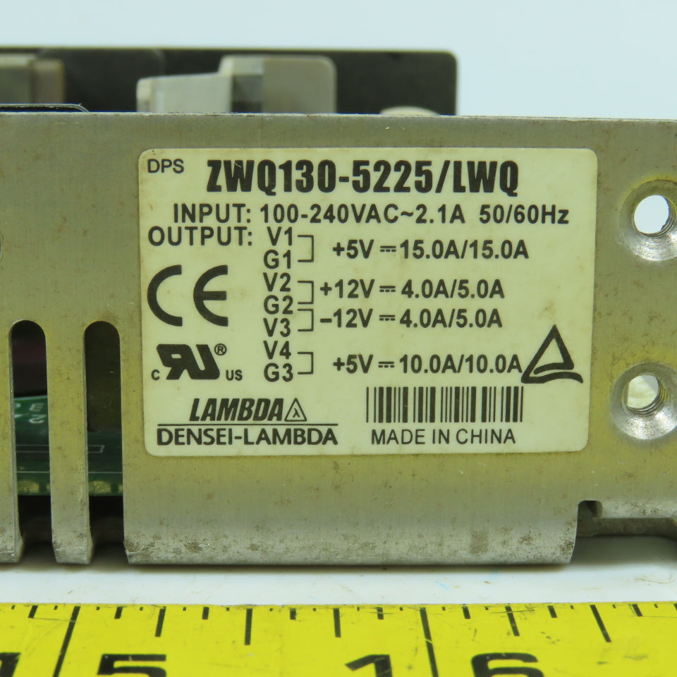 Densei Lambda ZWQ130-5225/LWQ 5/12V DC Power Supply 100-240VAC 2.1A Input