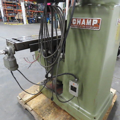 Webb 3VK 10"x50" Vertical Knee Mill Milling Machine 480V 3Ph X-Axis Autofeed R8