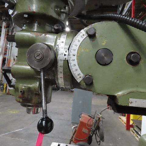 Webb 3VK 10"x50" Vertical Knee Mill Milling Machine 480V 3Ph X-Axis Autofeed R8
