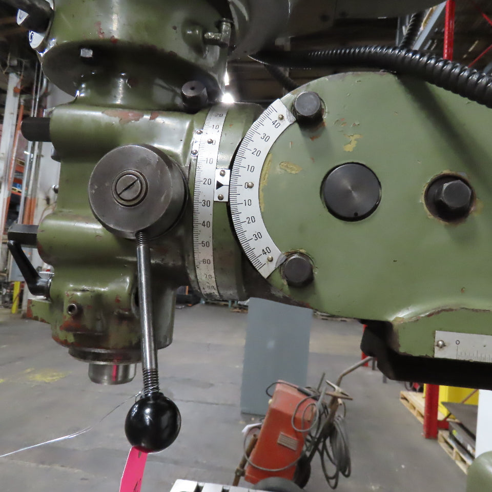 Webb 3VK 10"x50" Vertical Knee Mill Milling Machine 480V 3Ph X-Axis Autofeed R8