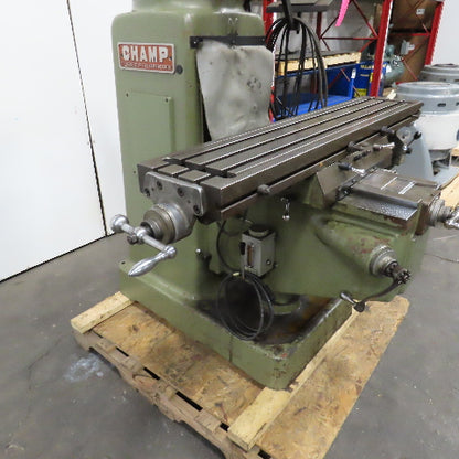 Webb 3VK 10"x50" Vertical Knee Mill Milling Machine 480V 3Ph X-Axis Autofeed R8