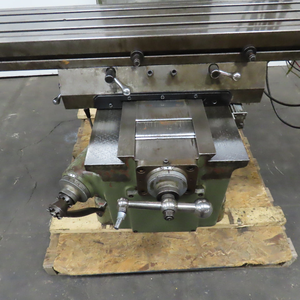 Webb 3VK 10"x50" Vertical Knee Mill Milling Machine 480V 3Ph X-Axis Autofeed R8