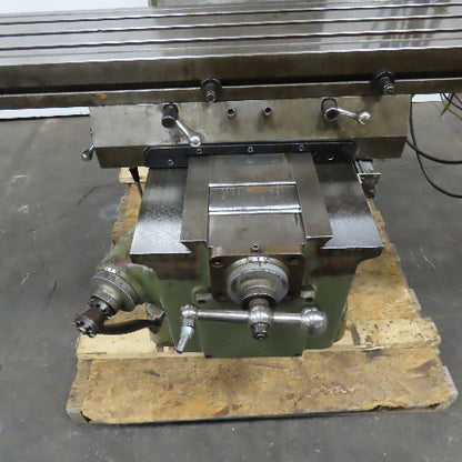 Webb 3VK 10"x50" Vertical Knee Mill Milling Machine 480V 3Ph X-Axis Autofeed R8