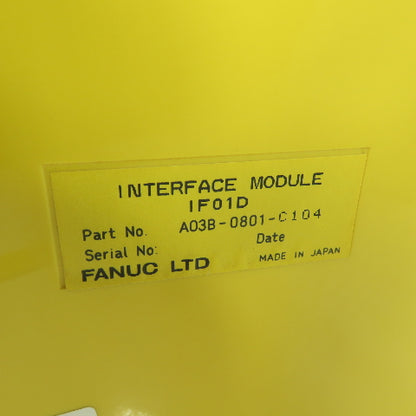 Fanuc A03B-0801-C104 Interface Module Lot Of 3