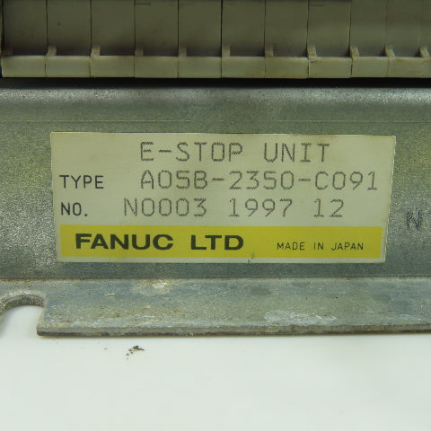 Fanuc A05B-2350-C091 E-Stop Unit Drive Emergency Stop Assembly