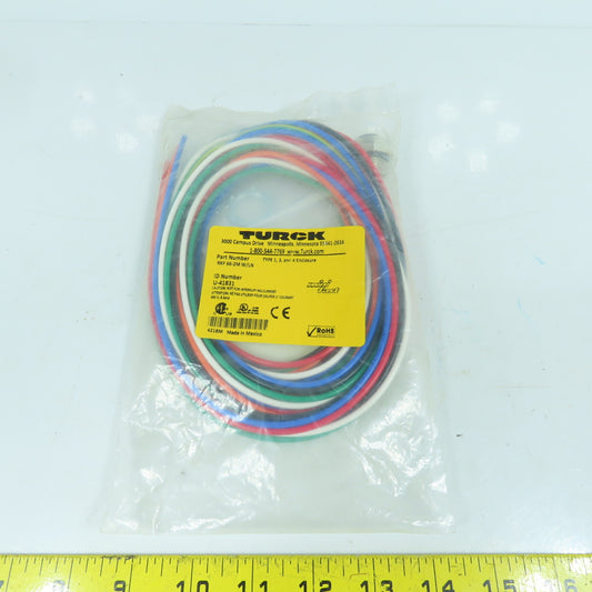 Turck RKF 66-2M W/LN Cord Set Female 6-Pin Type 1, 3, & 4 Enclosures