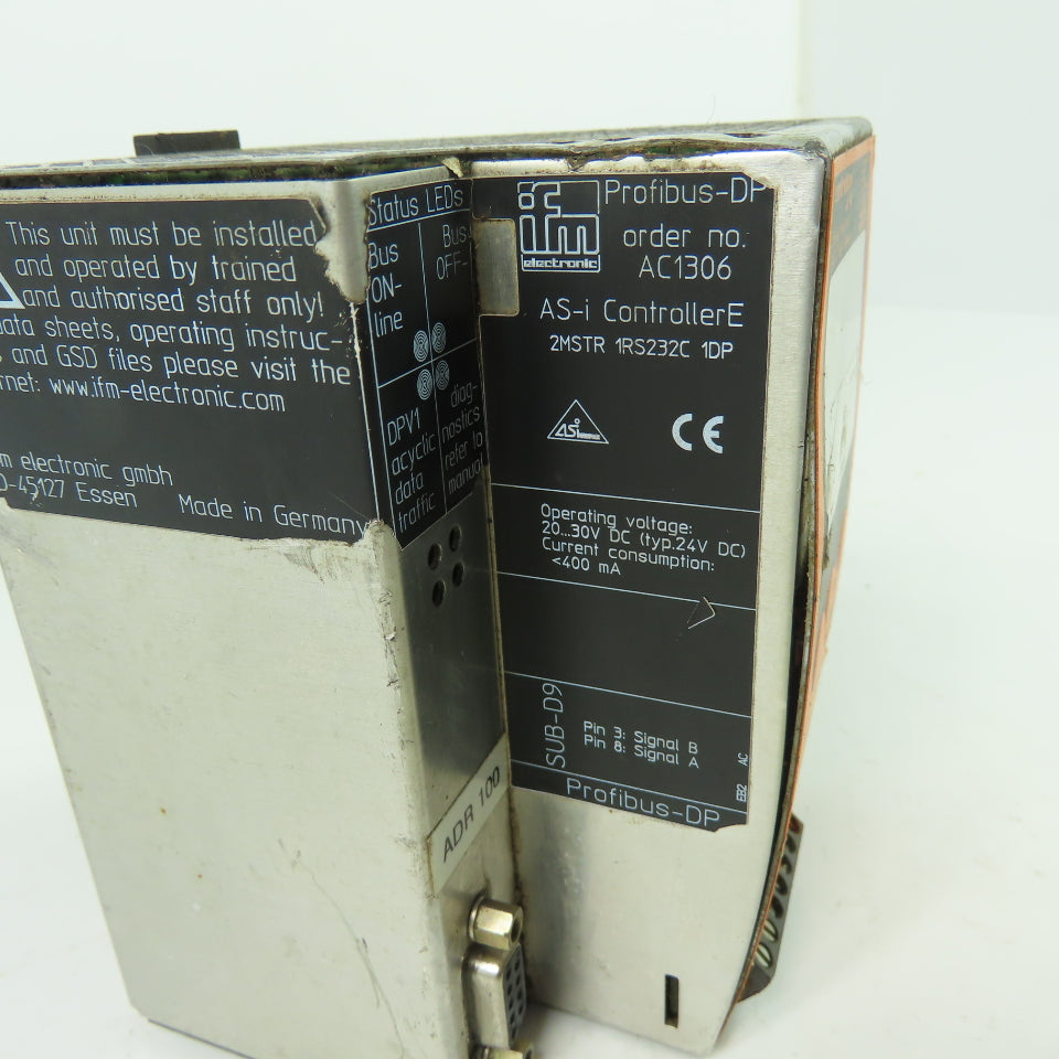 IFM 2MSTR 1RS232C 24VDC Profibus-DP AS-I ControllerE Interface