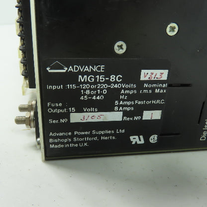 Advance Power MG15-8C Power Supply 120/240V 1.8A