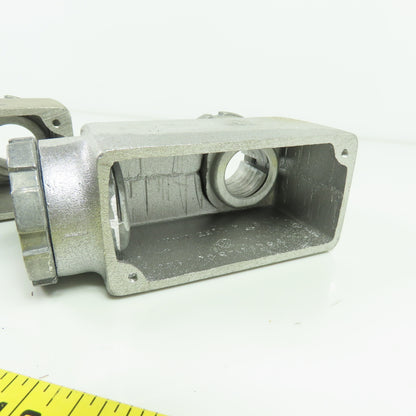 Kondu-Box LB4 4"x2" Aluminum Electrical Conduit Box Lot Of 4