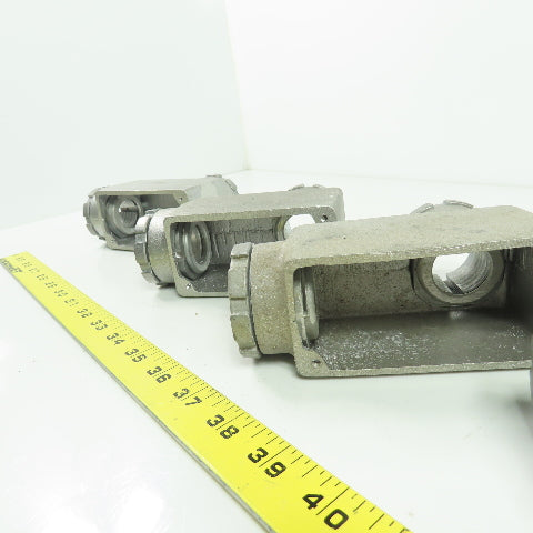 Kondu-Box LB4 4"x2" Aluminum Electrical Conduit Box Lot Of 4